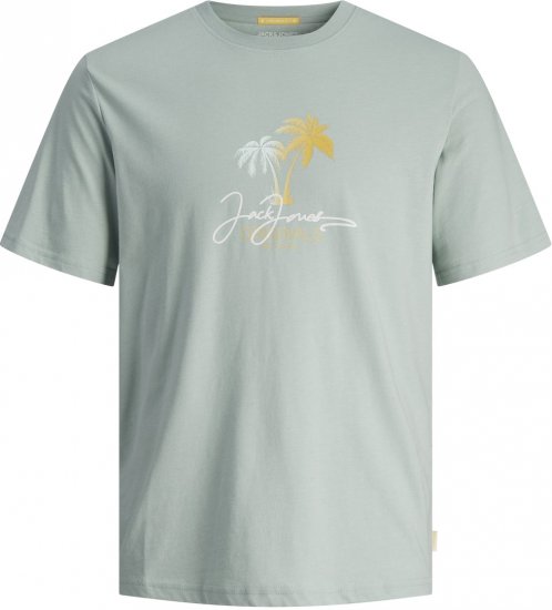 Jack & Jones JORCASEY T-Shirt Crew Neck Gray Mist - Pólók - Nagyméretű pólók - 2XL-14XL