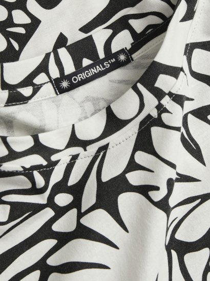 Jack & Jones JORMARBELLA T-Shirt Cloud Dancer/Black - Pólók - Nagyméretű pólók - 2XL-14XL