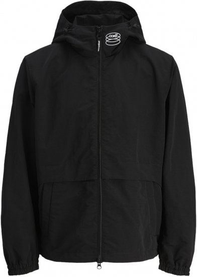 Jack & Jones Union Shell Jacket Black - Kabátok - Nagyméretű Kabátok - 2XL-8XL