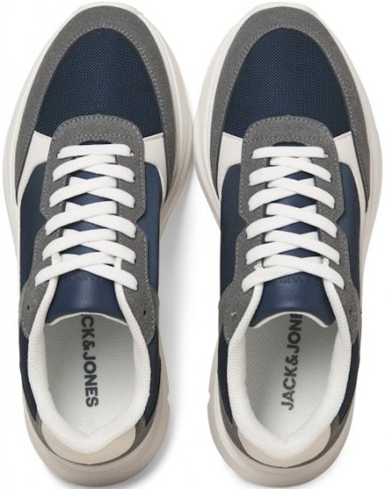 Jack & Jones Waspire Sneakers Grey/NAVY BLAZER - Férfi cipők 40-52 - 