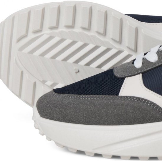 Jack & Jones Waspire Sneakers Grey/NAVY BLAZER - Férfi cipők 40-52 - 