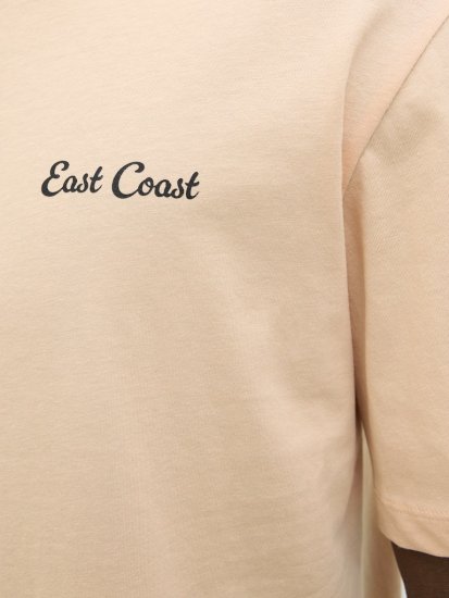 Jack & Jones Zekiel Crew Neck T-Shirt Peach Parfait - Pólók - Nagyméretű pólók - 2XL-14XL