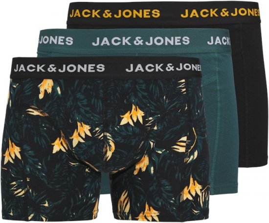 Jack & Jones Tyler Trunks 3-Pack Black - Alsónemű & strandruhák - Nagyméretű Alsónemű 2XL-8XL