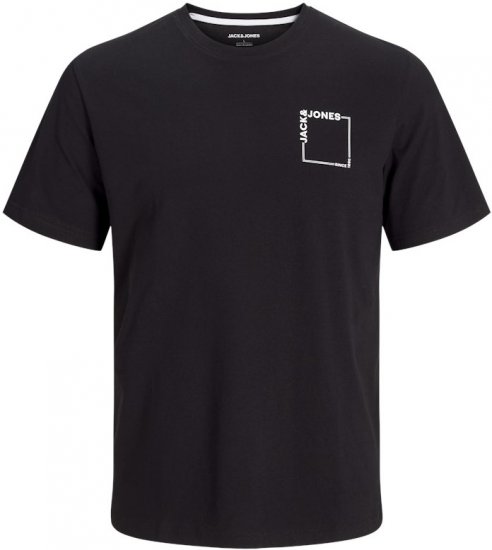 Jack & Jones Verner Crew Neck T-Shirt Black - Pólók - Nagyméretű pólók - 2XL-14XL