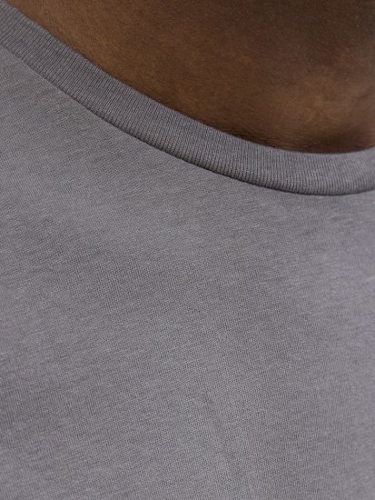 Jack & Jones Jaxon Crew Neck T-Shirt Castlerock - Pólók - Nagyméretű pólók - 2XL-14XL