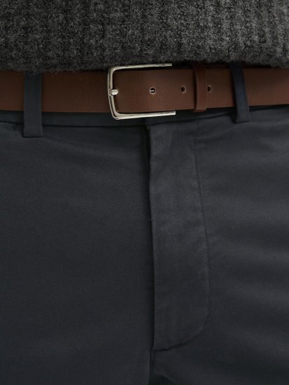 Jack & Jones Ollie Franco Chino Pants with Belt Dark Navy - Farmer & nadrág - Farmer és nadrág - W40-W70