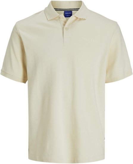 Jack & Jones Frederiksberg Polo Antique White - Pólóingek - Galléros Pólók 2XL-8XL - Pólóingek 2XL-8XL