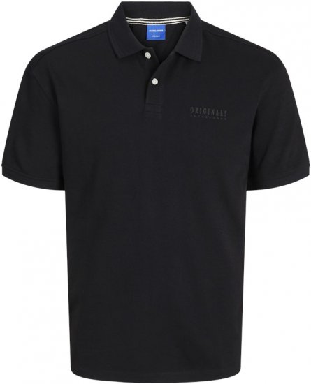 Jack & Jones Frederiksberg Polo Antique Black - Pólóingek - Galléros Pólók 2XL-8XL - Pólóingek 2XL-8XL