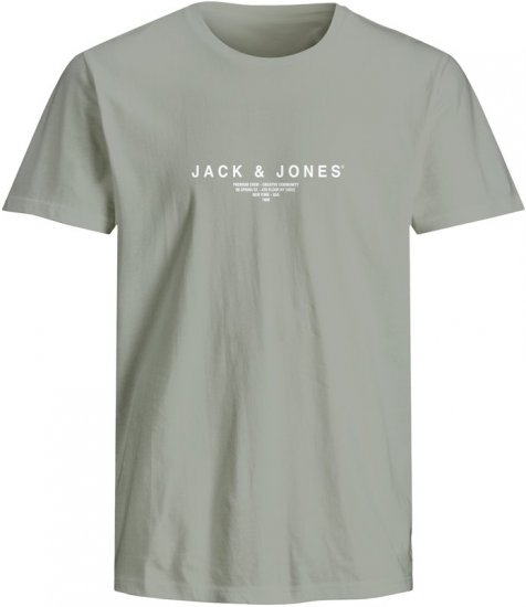 Jack & Jones Harris Crew Neck T-Shirt Green - Pólók - Nagyméretű pólók - 2XL-14XL