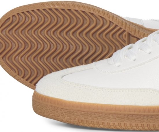Jack & Jones Kirk International Campaign Sneakers Bright White/PU - Férfi cipők 40-52 - 
