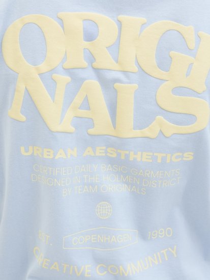 Jack & Jones Tavira Type Crew Neck T-Shirt Skyway - Pólók - Nagyméretű pólók - 2XL-14XL