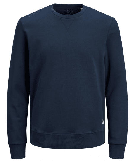 Jack & Jones Basic Sweatshirt Navy Blazer - Pulóverek & kapucnis pulóverek - Pulóverek & Kapucnis pulóver 2XL-12XL