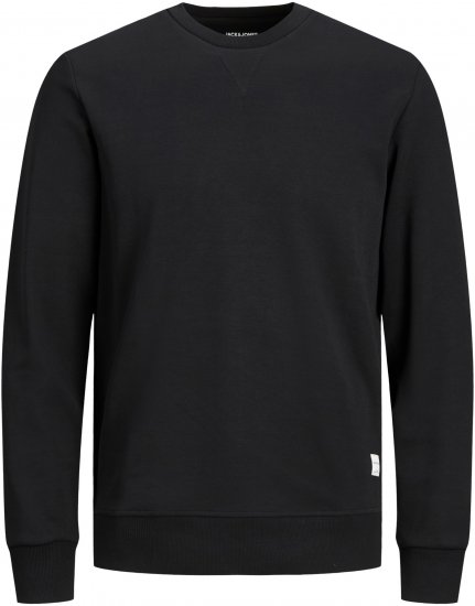 Jack & Jones Basic Sweatshirt Black - Pulóverek & kapucnis pulóverek - Pulóverek & Kapucnis pulóver 2XL-12XL