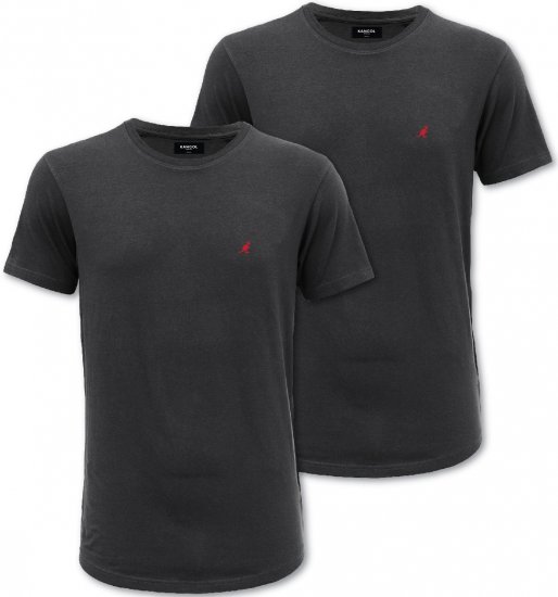 Kangol Jetta T-shirt Black 2-pack - Pólók - Nagyméretű pólók - 2XL-14XL