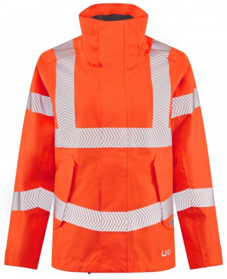 Leo Rosemoor EcoViz 15K Performance+ Breathable Women's Jacket Hi-Vis Orange - Munkaruha - 
