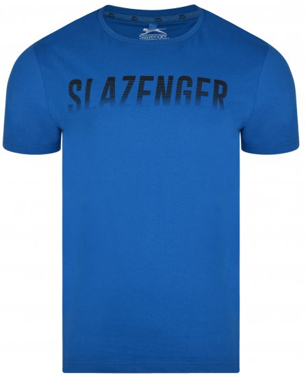 Slazenger Jonathan T-shirt Blue - Pólók - Nagyméretű pólók - 2XL-14XL