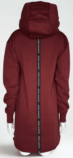 Nora Mikken KADRI WHITE Long Hoodie Burgundy - Pulóverek & kapucnis pulóverek - 