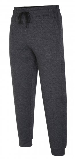 Kam Jeans 238 Quilted Jersey Joggers Charcoal - Melegítőnadrág & rövidnadrág - Melegítőnadrág & Melegítő Rövidnadrág 2XL-12XL