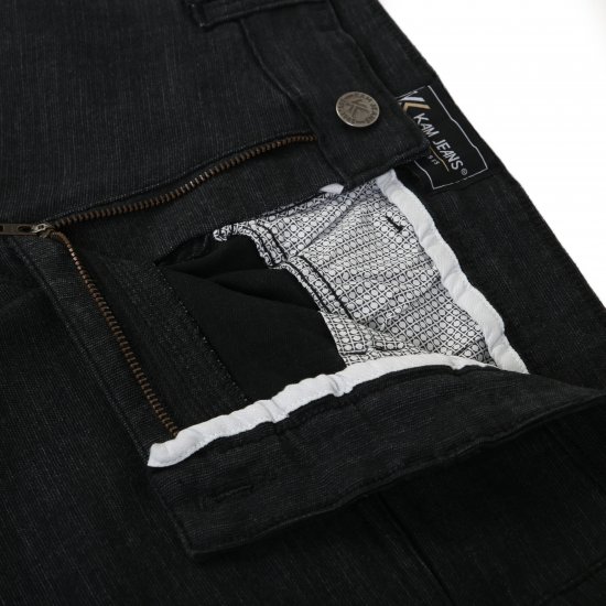 Kam Jeans 264 Slub Weave 5 Pocket Stretch Pants Charcoal - Farmer & nadrág - Farmer és nadrág - W40-W70