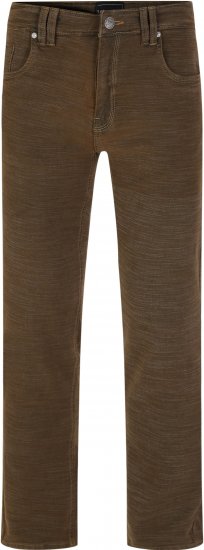 Kam Jeans 264 Slub Weave 5 Pocket Stretch Pants Brown - Farmer & nadrág - Farmer és nadrág - W40-W70