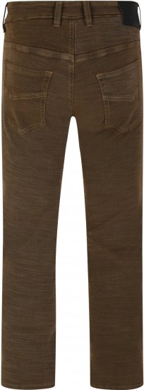 Kam Jeans 264 Slub Weave 5 Pocket Stretch Pants Brown - Farmer & nadrág - Farmer és nadrág - W40-W70