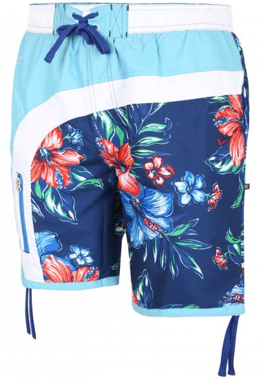 Kam Jeans 3003 Floral Panel Board Swimshorts - Alsónemű & strandruhák - Nagyméretű Alsónemű 2XL-8XL