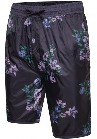 Kam Jeans 3005 Floral Print Swimmers Navy - Alsónemű & strandruhák - Nagyméretű Alsónemű 2XL-8XL