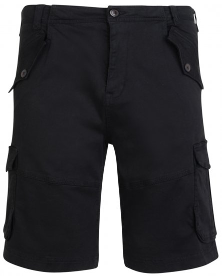 Kam Jeans 320 Cargoshorts Black - Rövidnadrág - Nagyméretű Rövidnadrág W40-W60