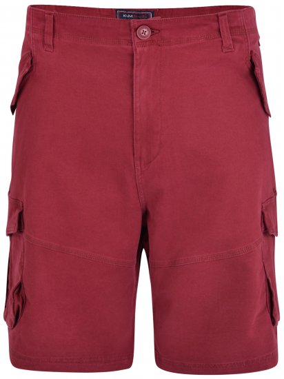 Kam Jeans 320 Cargoshorts Burgundy - Rövidnadrág - Nagyméretű Rövidnadrág W40-W60