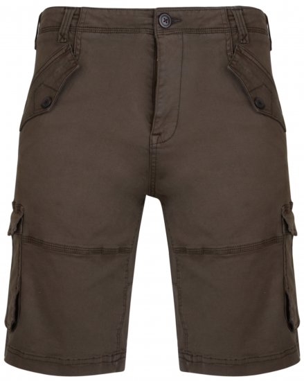 Kam Jeans 320 Cargoshorts Khaki - Rövidnadrág - Nagyméretű Rövidnadrág W40-W60