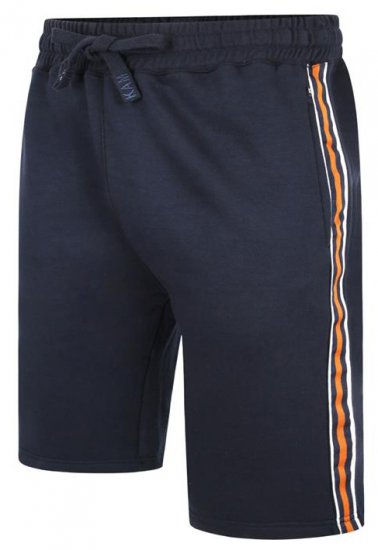 Kam Jeans 3300 Jog Shorts with Side Tape Navy - Melegítőnadrág & rövidnadrág - Melegítőnadrág & Melegítő Rövidnadrág 2XL-12XL