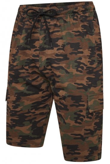 Kam Jeans 3306 Cargo Camo Lounge Shorts Khaki - Melegítőnadrág & rövidnadrág - Melegítőnadrág & Melegítő Rövidnadrág 2XL-12XL