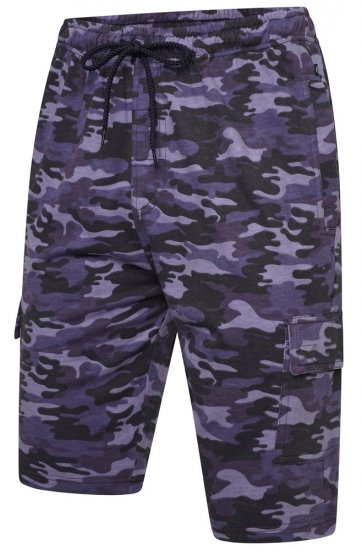 Kam Jeans 3306 Cargo Camo Lounge Shorts Navy - Melegítőnadrág & rövidnadrág - Melegítőnadrág & Melegítő Rövidnadrág 2XL-12XL