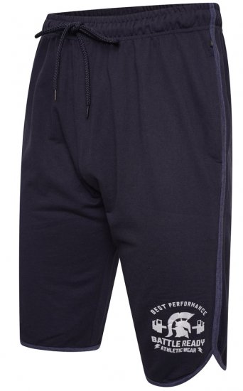 Kam Jeans 3308 Gym Jog Shorts Navy - Sportruházat - Nagyméretű Sportruházat 2XL-10XL