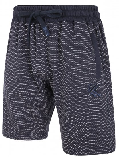 Kam Jeans 3310 Dobby Print Jog Shorts Indigo - Melegítőnadrág & rövidnadrág - Melegítőnadrág & Melegítő Rövidnadrág 2XL-12XL