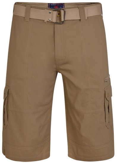 Kam Jeans 343 Cargoshorts Sand - Rövidnadrág - Nagyméretű Rövidnadrág W40-W60