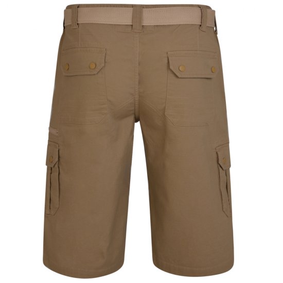 Kam Jeans 343 Cargoshorts Sand - Rövidnadrág - Nagyméretű Rövidnadrág W40-W60