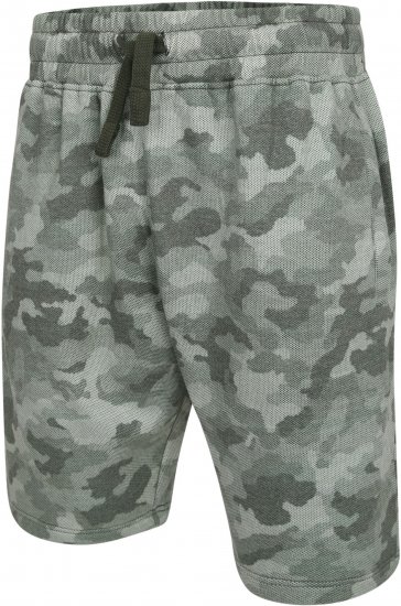 Kam Jeans 346 Camo Sweat Shorts Olive TALL SIZES - FÉRFIRUHÁZAT MT-6XLT - TALL-méretek