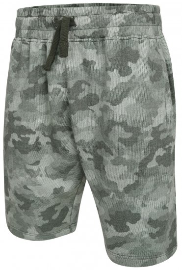 Kam Jeans 346 Camo Sweat Shorts Olive - Melegítőnadrág & rövidnadrág - Melegítőnadrág & Melegítő Rövidnadrág 2XL-12XL