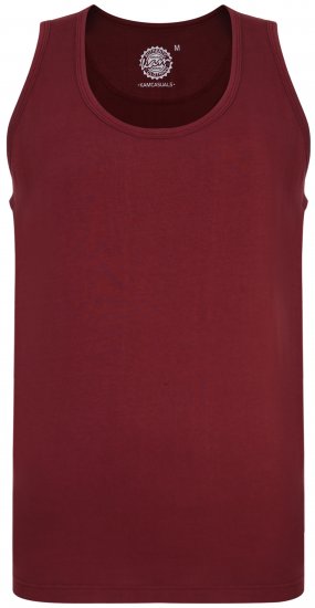 Kam Jeans 500 Tank Top Burgundy - Pólók - Nagyméretű pólók - 2XL-14XL