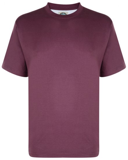 Kam Jeans T-shirt Plum - Pólók - Nagyméretű pólók - 2XL-14XL