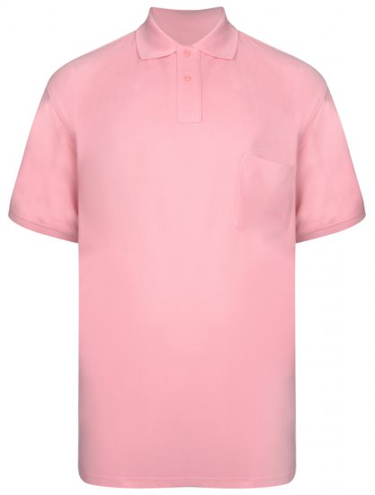 Kam Jeans Polo Pink - Pólóingek - Galléros Pólók 2XL-8XL - Pólóingek 2XL-8XL