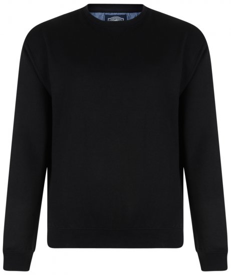 Kam Jeans Sweatshirt Black TALL SIZES - FÉRFIRUHÁZAT MT-6XLT - TALL-méretek