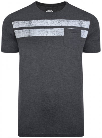 Kam Jeans 5252 T-shirt Charcoal - Pólók - Nagyméretű pólók - 2XL-14XL