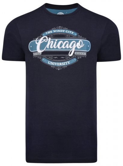 Kam Jeans 5253 T-shirt Navy - Pólók - Nagyméretű pólók - 2XL-14XL