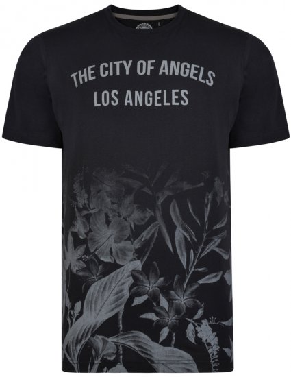 Kam Jeans 5255 T-shirt Black - Pólók - Nagyméretű pólók - 2XL-14XL
