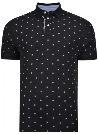 Kam Jeans 5272 Polo Black - Pólóingek - Galléros Pólók 2XL-8XL - Pólóingek 2XL-8XL