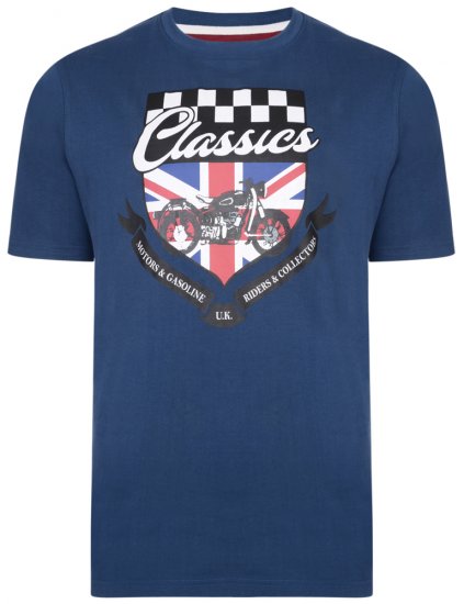 Kam Jeans 5280 T-shirt Navy - Pólók - Nagyméretű pólók - 2XL-14XL