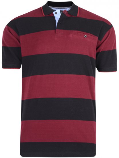 Kam Jeans 5292 Polo Burgundy - Pólóingek - Galléros Pólók 2XL-8XL - Pólóingek 2XL-8XL