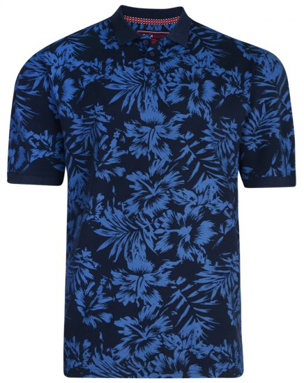 Kam Jeans 5295 Polo Navy - Pólóingek - Galléros Pólók 2XL-8XL - Pólóingek 2XL-8XL